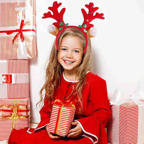 Broches Sweet E Mori Mink Ball Antlers Par De Clips Navidad