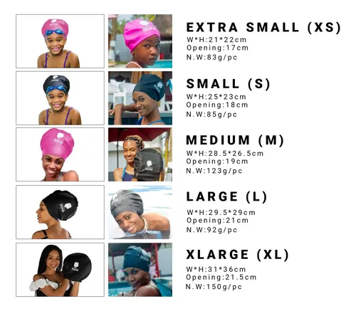 Gorro De Natación Happy Mane De Silicona Para Trenzas Y Rast