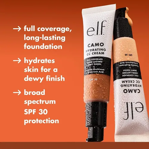 Base Cc Hidratante E.l.f. Hydrating Camo Con Spf 30, Tono