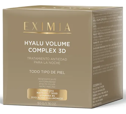 Eximia Hyalu Volume Complex 3d Crema De Noche Antiedad Antiarrugas Pieles Sensibles