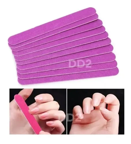 12 Limas Ultra Fina Para Press On Descartable Nail Manicuria