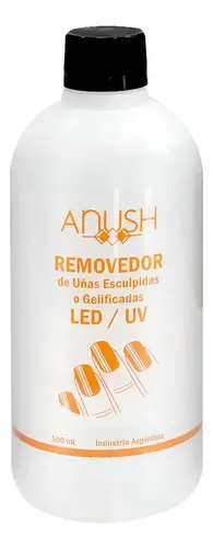 Anush Removedor De Esmalte Semipermanente Líquido Con Acetona 500ml