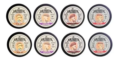 Kit X8 Sir Fausto Men’s Culture Cera Pomada Y Gel Barberia