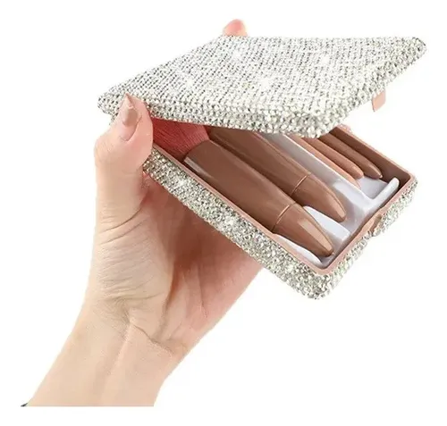 Travel Makeup Brush Set 5pcs Mini Face Eyeshadow