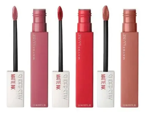Lápiz labial Maybelline Super Stay Matte Ink de larga duración Color 445 Energizer
