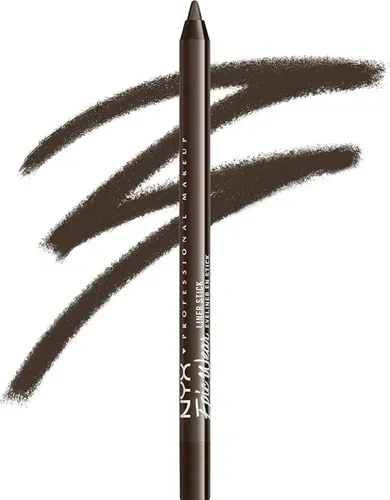 Lápiz Delineador de Ojos NYX Professional Makeup Epic Wear en Deepest Brown Metalizado