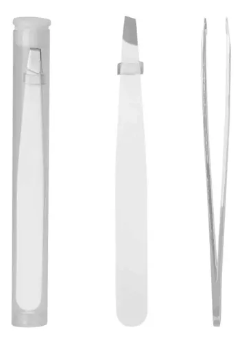 Kit X 12 Pinzas Profesionales Para Cejas Colores Varios