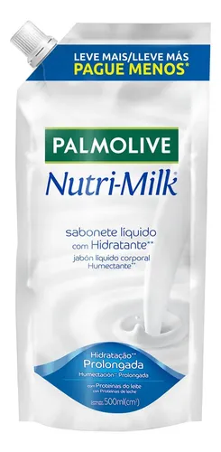Jabón Líquido Palmolive Nutri-Milk con Fragancia de Leche Neutra 500 mL