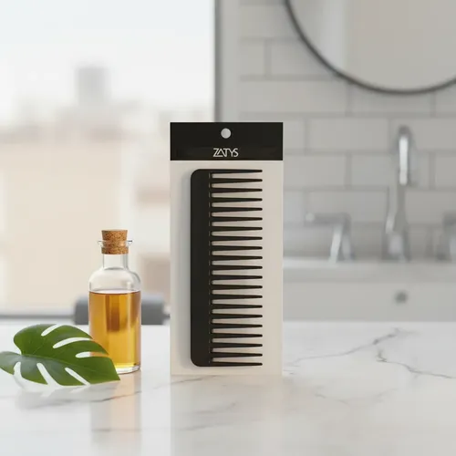 Peine Desenredante de Dientes Anchos para Cabello Rizado
