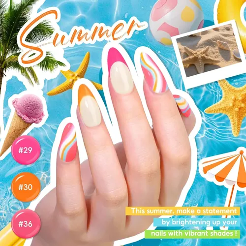 Kit Uñas Gel 55 Colores Uv Base Top Coat Brillos