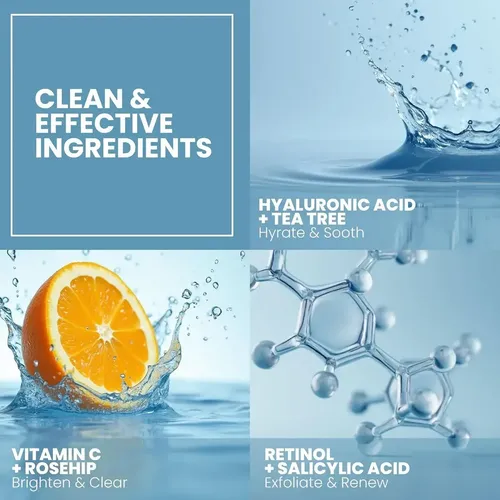 Serum Facial Vitamina C Retinol Ácido Hialurónico 30 Ml