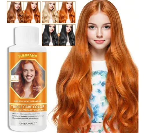 M Shampoo Tinte Para Cabello Sumifang 120ml Triple Cuidado D