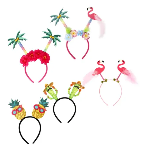 5 Piezas De Aros Hawaianos For El Pelo, Diadema Decorativa