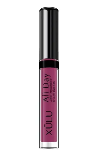 Labial Líquido Xúlu Cosméticos All Day Ciruela Mate Larga Duración