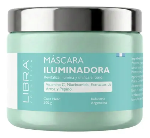 Libra Mascara Facial Iluminadora Y Revitalizante 500g Todo Tipo De Piel