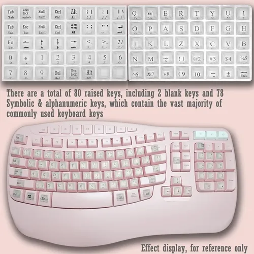 Ivaso 80 Pcs Pegatinas De Teclado Translúcidas Para Uñas
