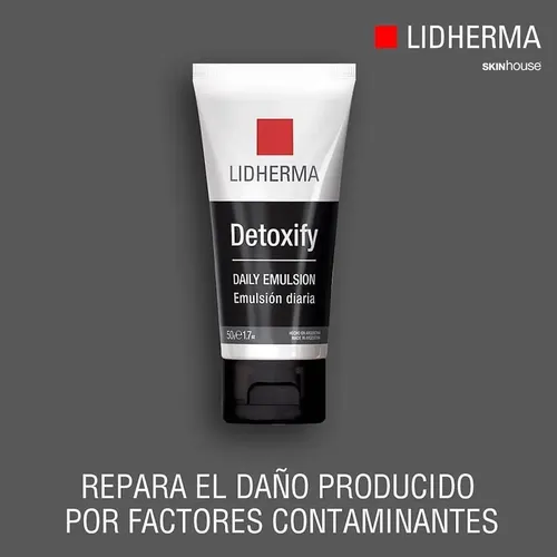 Detoxify Daily Emulsion Antioxidante Hidratante Lidherma Momento de aplicación Día/Noche Tipo de piel Seca / Normal / Grasa / Mixta