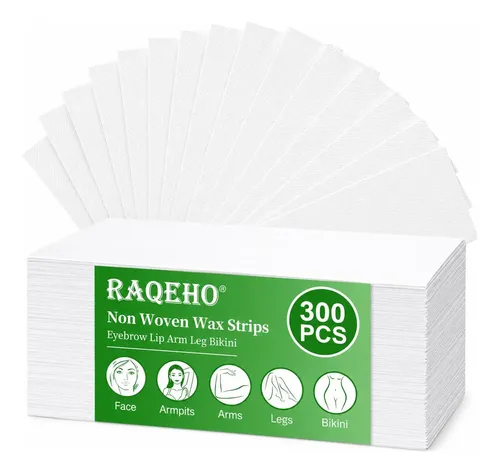 Tiras De Cera Raqeho 300 No Tejidas 7 X 20 Cm