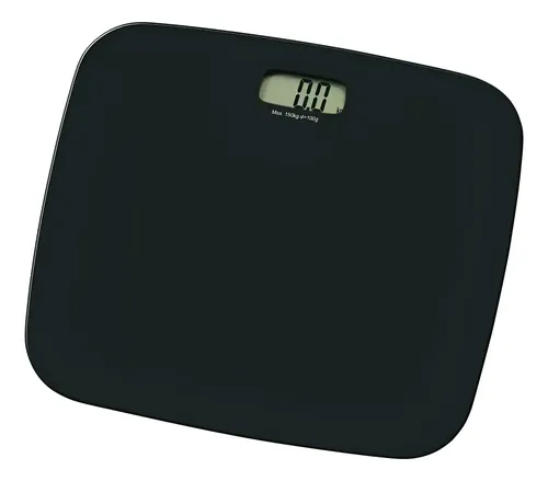 Balanza Personal De Baño Digital Electrónica 150 Kgs. Color Negro