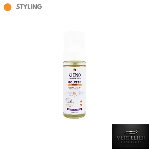Mousse Kleno Acido Hialuronico Rulos Sin Gas Apto Mcg 150 Cc