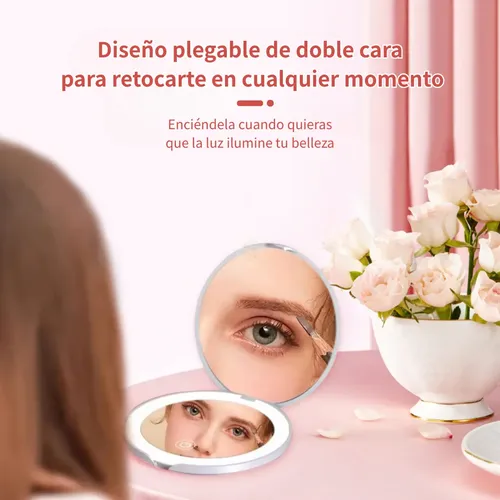 Espejo Portátil For Maquillaje, Espejo Maquillaje Led /s