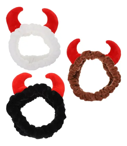 3 Diademas Para Mujer Con Forma De Cuerno Para El Cuidado De