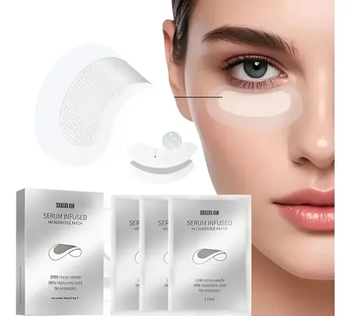 Parches Contorno Ojos Microagujas Con Ácido Hialurónico