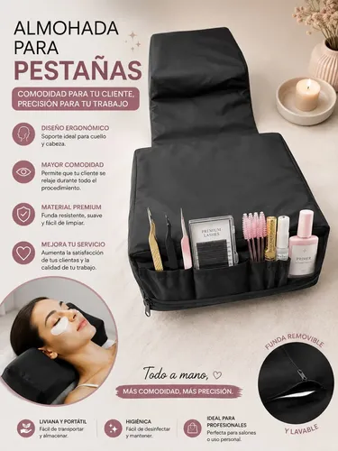 Sleep Time Lashista Almohada 56x26x15cm Para Pestañas