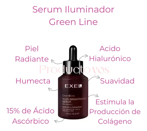 Serum Iluminador Hidratante Hialuronico Vitamina C 15% Exel