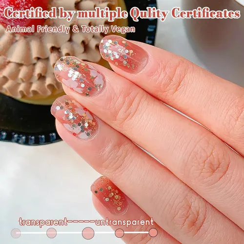 Gelmala Gel De Uñas Semicuradas Con Tiras De Gel Dawn