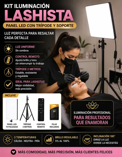 Kit De Iluminación Para Lashistas Y Extensiones De Pestañas