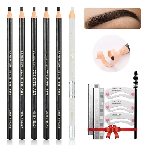 Set Lápices Impermeables Para Cejas Lsxia 5+1 Microblading