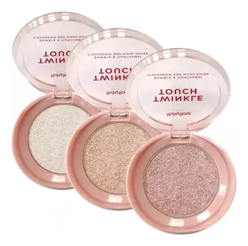 Sombra de ojos e iluminador Twinkle Touch Ruby Rose Pink Line Golden Daze Color