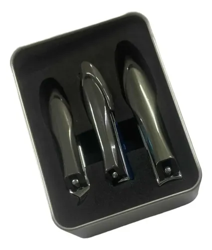Set De 3 Piezas Para Uñas Con Caja Pedicura/manicura