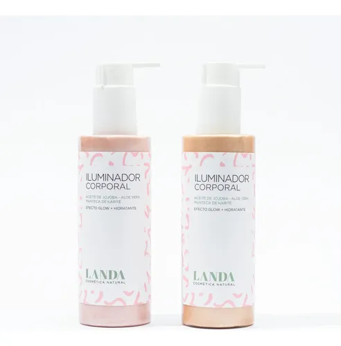 Iluminador Corporal + Hidratante | Landa Cosmética Natural Tono 02