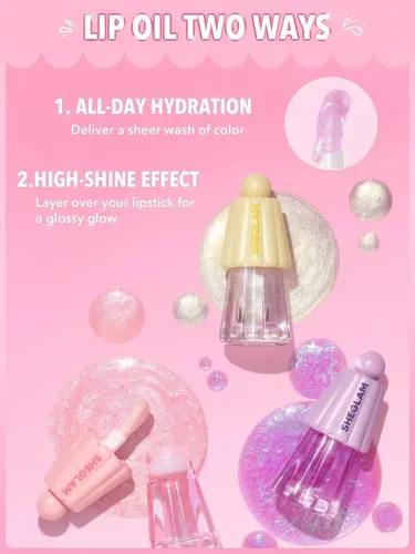 Labial Gloss – Sheglam – Jelly Wow Hydrating Lip Oil Color Princess Vibes