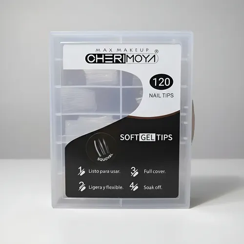 Tips Soft Gel Squoval De Cherimoya X 120u.