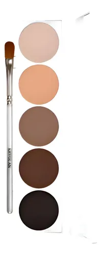 Kryolan Mate Shades Paleta Sombras Tono Madrid