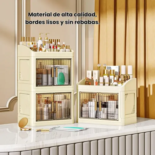 Organizador De Maquillaje Cosmético 4 Niveles Doble Puerta