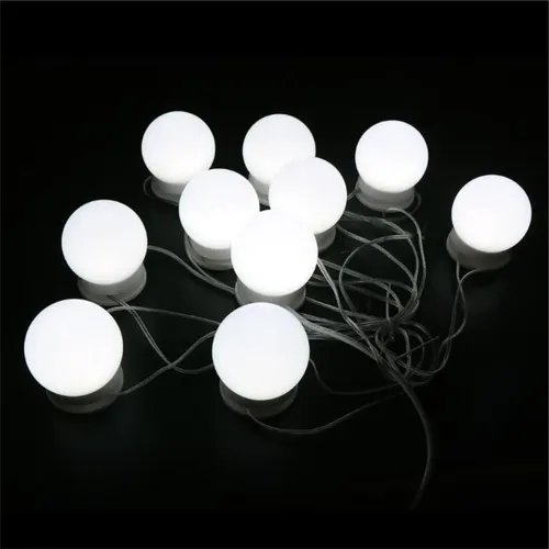 Luces Led Usb Espejo Camarin 10 Focos Maquillaje Depósito