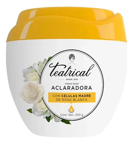 Crema Facial Teatrical Aclaradora X 200 G