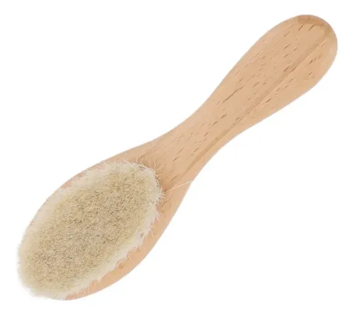 A – Cepillo De Lana For Cabello De Bebé, Peinado Con Cerdas