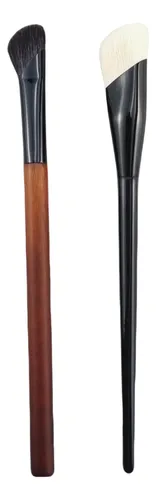 2 Unidadesbrocha Correctora Y Sombra Nasal En Forma De Aba Black