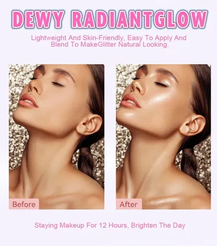6 Colores Barra Iluminador Contorno Rostro Natural
