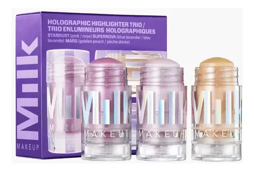 Iluminadores Faciales Galactic Glow Set Milk Makeup 3 Piezas