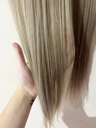 Cortinas De Pelo: Cabello Sintetico Premium Extensiones Rubio 12/613 Lacio