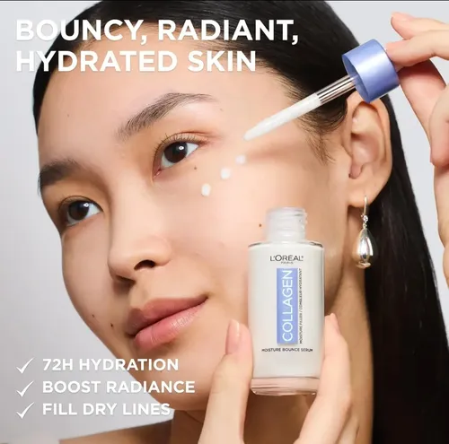 L’oreal Paris Collagen Moisture Face Sérum, Glow Serum Todo Tipo De Piel Día/noche