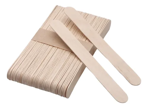 Craft Wood Sticks, Espátula Para Encerar Qudaily, 500 Unidad