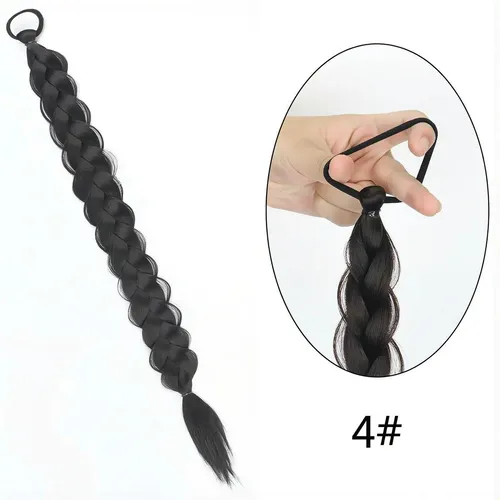 Cola De Caballo Postiza Trenzada Extensiones De Cabello 60cm