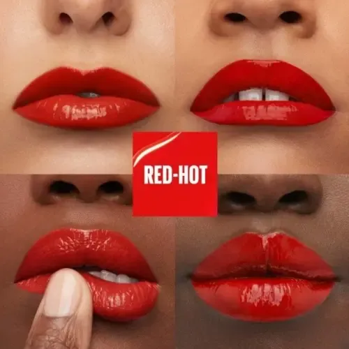 Labial Líquido Maybelline SuperStay Vinyl Ink RED-HOT